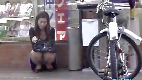 Horny Japanese chick in Incredible Public, Outdoor JAV scene